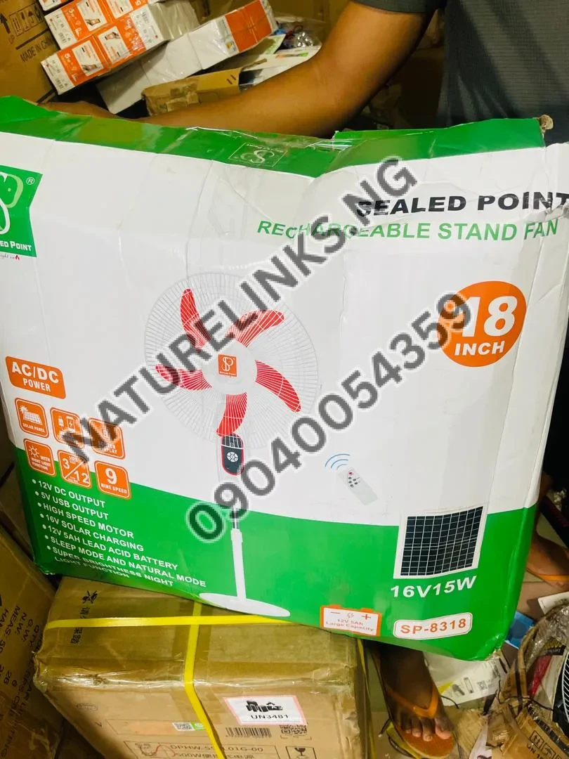 18β Sealed Point Rechargeable Solar Fan Price in Nigeria 4 18β Sealed Point Rechargeable Solar Fan Price in Nigeria Nature Solar Global Limited π³π¬ 4