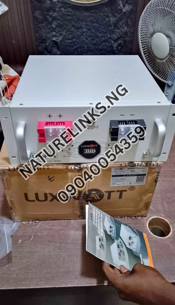 LUXWATT 25.6V Lithium Solar Battery for Residential and Commercial Use Price in Nigeria 10 LUXWATT 25.6V Lithium Solar Battery for Residential and Commercial Use Price in Nigeria Nature Solar Global Limited 10