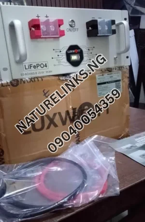 LUXWATT Lithium Battery – 3kWh 25.6V Solar Battery Price in Nigeria Nature Solar Global Limited