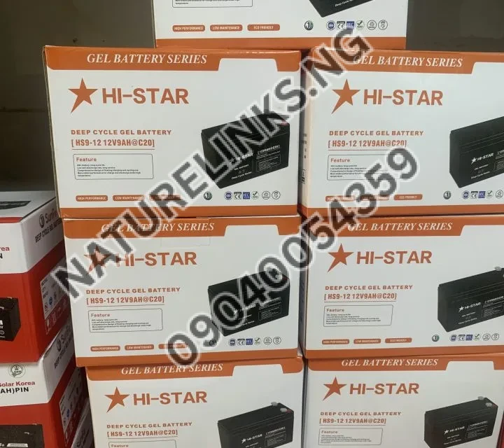 200AH HI STAR GEL DEEP CYCLE BATTERY Price in Nigeria 200AH HI STAR GEL DEEP CYCLE BATTERY Price in Nigeria Nature Solar Global Limited