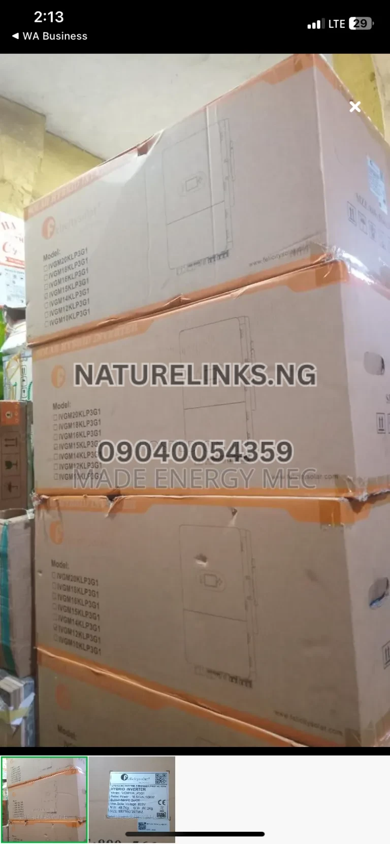 Felicity 15kva solar inverter Price in Nigeria 2 Felicity 15kva solar inverter Price in Nigeria Nature Solar Global Limited π³π¬ 2