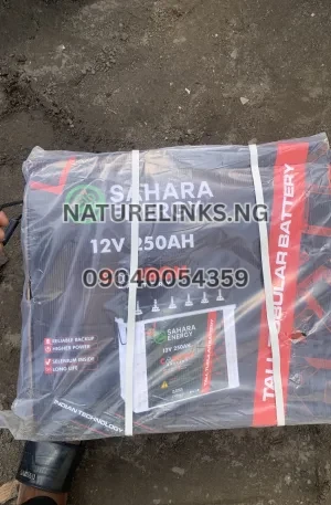 SAHARA ENERGY 12V 250AH TALL TUBULAR BATTERY Price in Nigeria Nature Solar Global Limited 🇳🇬