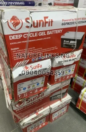 Sunfit 12v220ah GEL BATTERY 6GFM220(12V220AH) Price in Nigeria 2 Sunfit 12v220ah GEL BATTERY 6GFM220(12V220AH) Price in Nigeria Nature Solar Global Limited π³π¬ 2