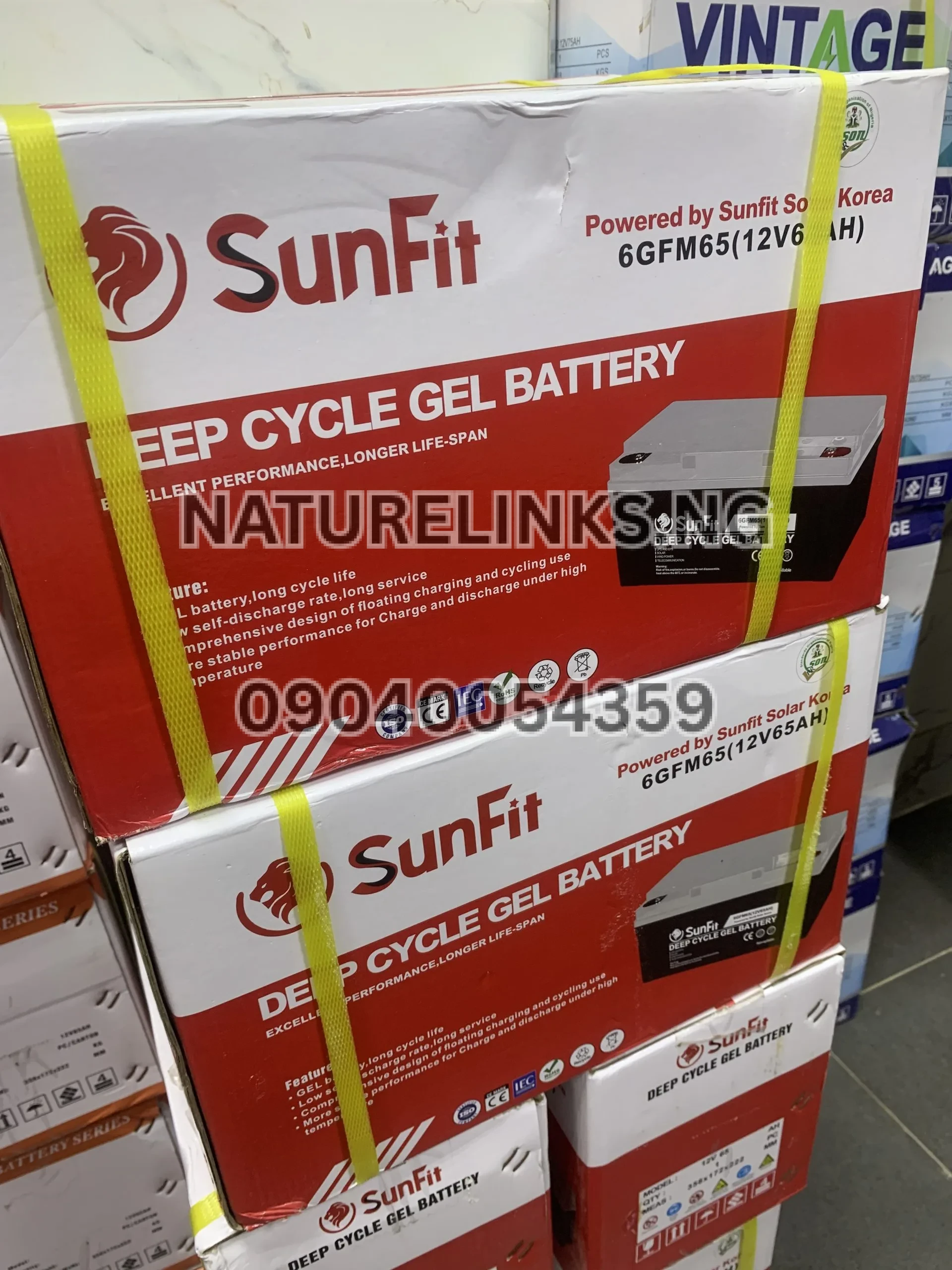 Sunfit 12V65AH DEEP CYCLE GEL BATTERY 6GFM65 Price in Nigeria 3 Sunfit 12V65AH DEEP CYCLE GEL BATTERY 6GFM65 Price in Nigeria Nature Solar Global Limited π³π¬ 3