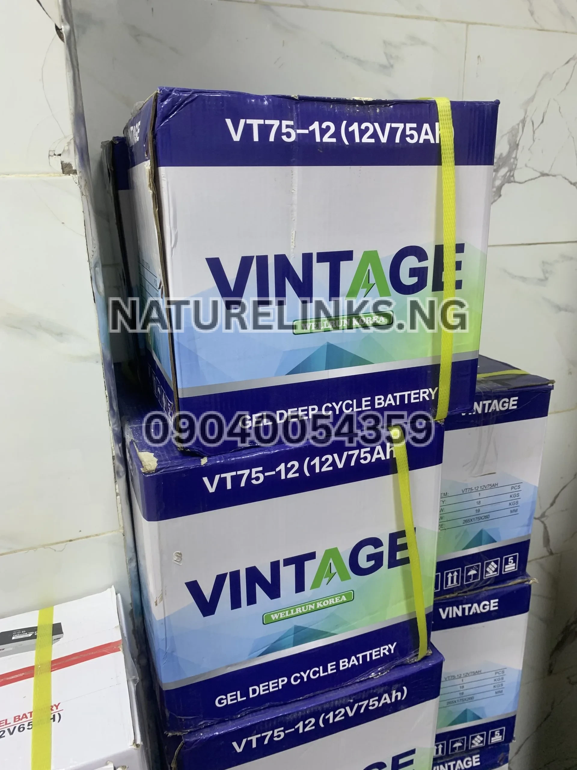 VINTAGE 12V75AH GEL DEEP CYCLE BATTERY VT75-12 Price in Nigeria VINTAGE 12V75AH GEL DEEP CYCLE BATTERY VT75-12 Price in Nigeria Nature Solar Global Limited