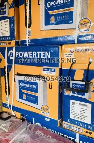POWERTEN 12V 240AH TALL TUBULAR BATTERY Price in Nigeria Nature Solar Global Limited 🇳🇬