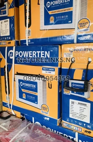 POWERTEN 12V 240AH TALL TUBULAR BATTERY Price in Nigeria Nature Solar Global Limited 🇳🇬
