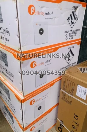 Felicity 5kwh 24v lithium ion battery Price in Nigeria Nature Solar Global Limited 🇳🇬