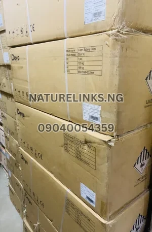 Deye 16kwh 48v lithium ion battery Price in Nigeria Nature Solar Global Limited 🇳🇬