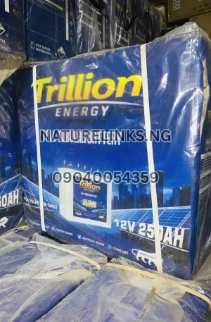 TRILLION ENERGY 12V 250AH TALL TUBULAR BATTERY Price in Nigeria Nature Solar Global Limited 🇳🇬