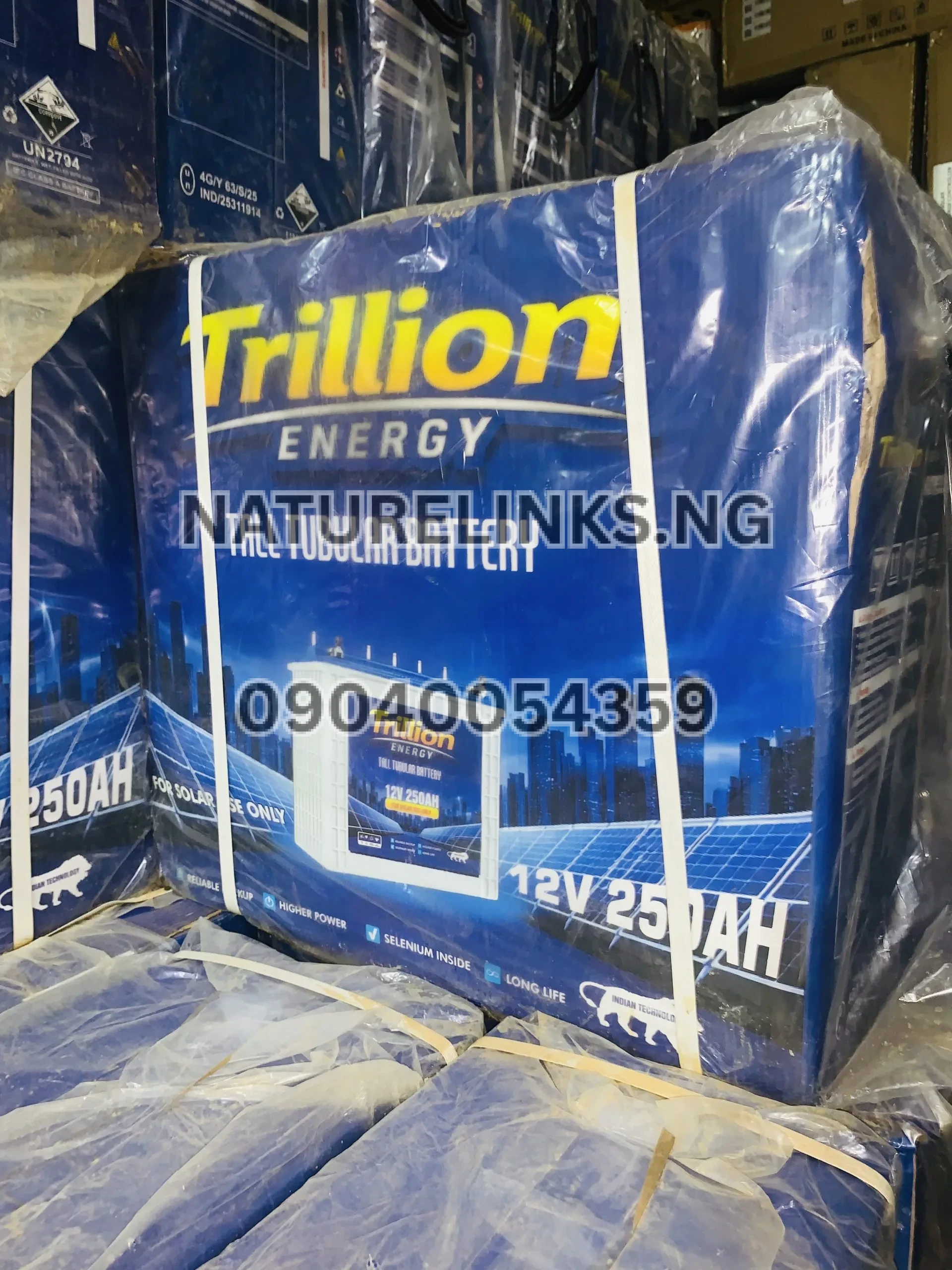 TRILLION ENERGY 12V 250AH TALL TUBULAR BATTERY Price in Nigeria 2 TRILLION ENERGY 12V 250AH TALL TUBULAR BATTERY Price in Nigeria Nature Solar Global Limited 2