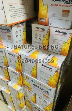 MAXIMUM POWER 65AH 12V GEL BATTERY Price in Nigeria Nature Solar Global Limited 🇳🇬