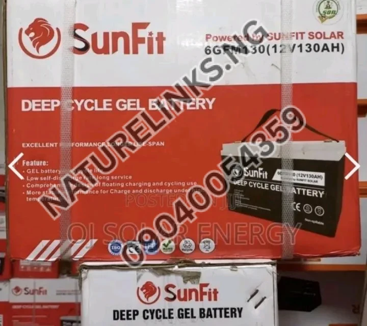 130Ah Sunfit Solar Battery Price in Nigeria 130Ah Sunfit Solar Battery Price in Nigeria Nature Solar Global Limited