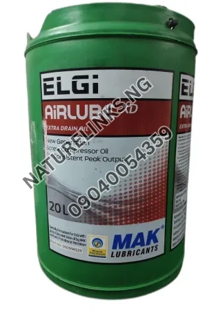 ELGi AiRLUBE XD EXTRA DRAIN OIL Price in Nigeria Nature Solar Global Limited 🇳🇬
