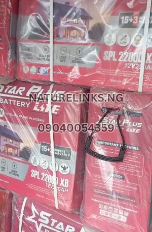 Star Plus lite tubular battery 220Ah 12V Price in Nigeria Nature Solar Global Limited 🇳🇬