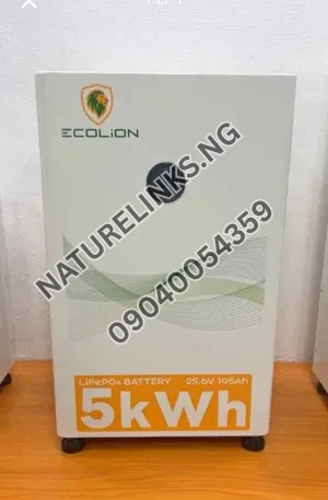5 kilowatts ecolion lithium ion battery 24volt Price in Nigeria Nature Solar Global Limited 🇳🇬