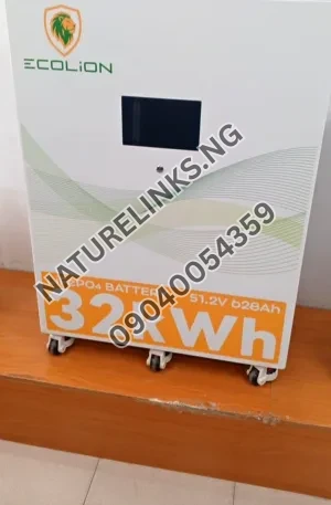 Ecolion+Lithium+Solar+Ion+Battery+(32kwh+48v) Price in Nigeria Nature Solar Global Limited 🇳🇬