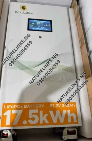 17kwh ecolion lithium battery Price in Nigeria Nature Solar Global Limited 🇳🇬