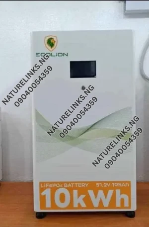 10kwh 51.2v Ecolion lithium ion batteries Price in Nigeria Nature Solar Global Limited 🇳🇬