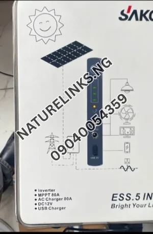 Sako 1kwh solar generator with 500wats output Price in Nigeria Nature Solar Global Limited 🇳🇬