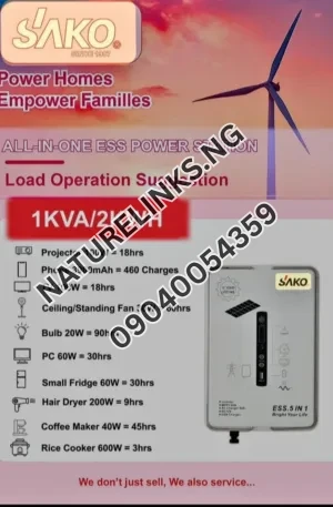 Sako solar machine Price in Nigeria Nature Solar Global Limited 🇳🇬