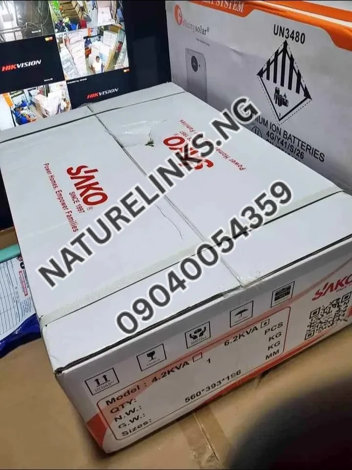 6.2kva SAKO Hybrid Inverter 48v Price in Nigeria 6.2kva SAKO Hybrid Inverter 48v Price in Nigeria Nature Solar Global Limited π³π¬