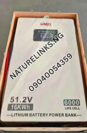 16kwh51.2V SAKO solar lithium iron battery Price in Nigeria Nature Solar Global Limited 🇳🇬