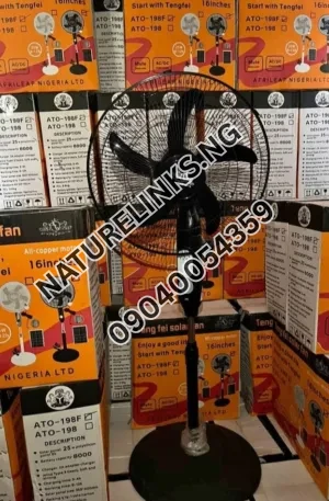 Teigfei rechargeable solar fan 18 inches Price in Nigeria Nature Solar Global Limited