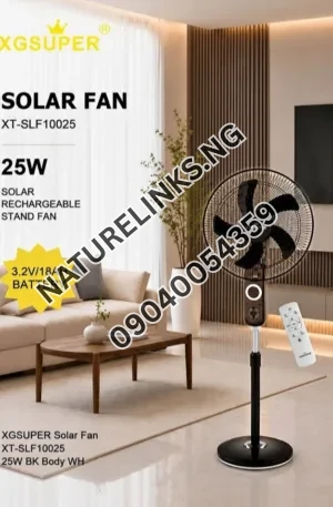 XGSUPER Rechargeable Solar Fan With Speaker. Price in Nigeria Nature Solar Global Limited