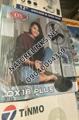 OX Standing fan and solar fan Price in Nigeria Nature Solar Global Limited
