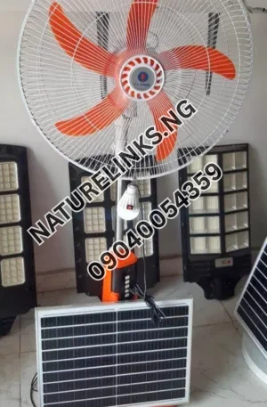 Solar rechargeable standing fan Price in Nigeria Nature Solar Global Limited