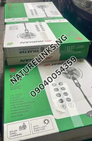 JD JINDIAN 16 inches solar fan Price in Nigeria Nature Solar Global Limited
