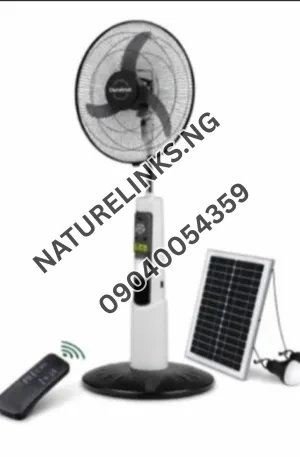 Duravolt18 inches Rechargeable Solar fan Price in Nigeria Nature Solar Global Limited