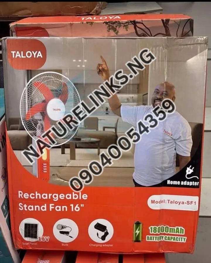 Taloya solar rechargeable fan Price in Nigeria Taloya solar rechargeable fan Price in Nigeria Nature Solar Global Limited