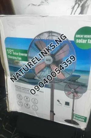 Great Heritage 18inches solar fan Price in Nigeria Nature Solar Global Limited
