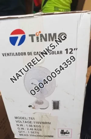 Tinwo Solar table fan Price in Nigeria Nature Solar Global Limited