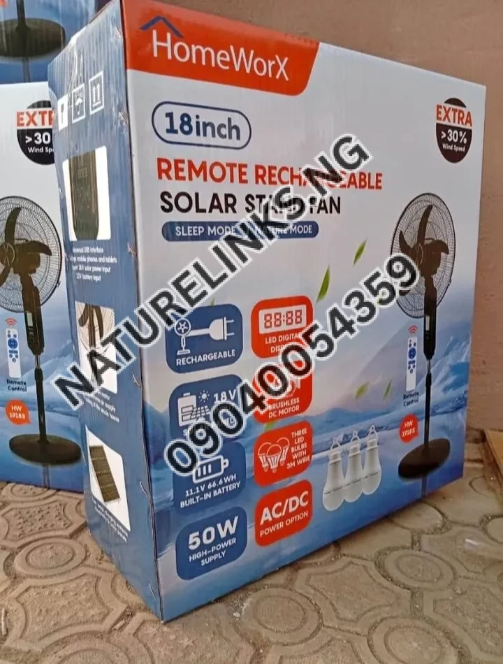 Home work solar rechargeable fan with panel Price in Nigeria Home work solar rechargeable fan with panel Price in Nigeria Nature Solar Global Limited