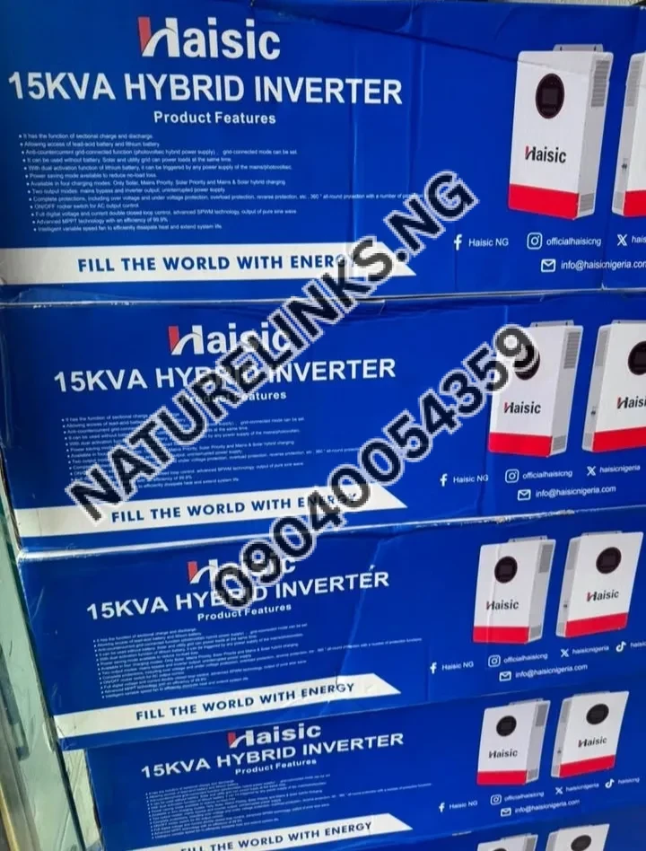 HAISIC 15KVA HYBRID SOLAR INVERTER Price in Nigeria 2 HAISIC 15KVA HYBRID SOLAR INVERTER Price in Nigeria Nature Solar Global Limited 2
