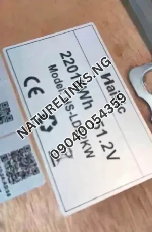 Haisic Solar Lithium ion Battery Price in Nigeria Nature Solar Global Limited