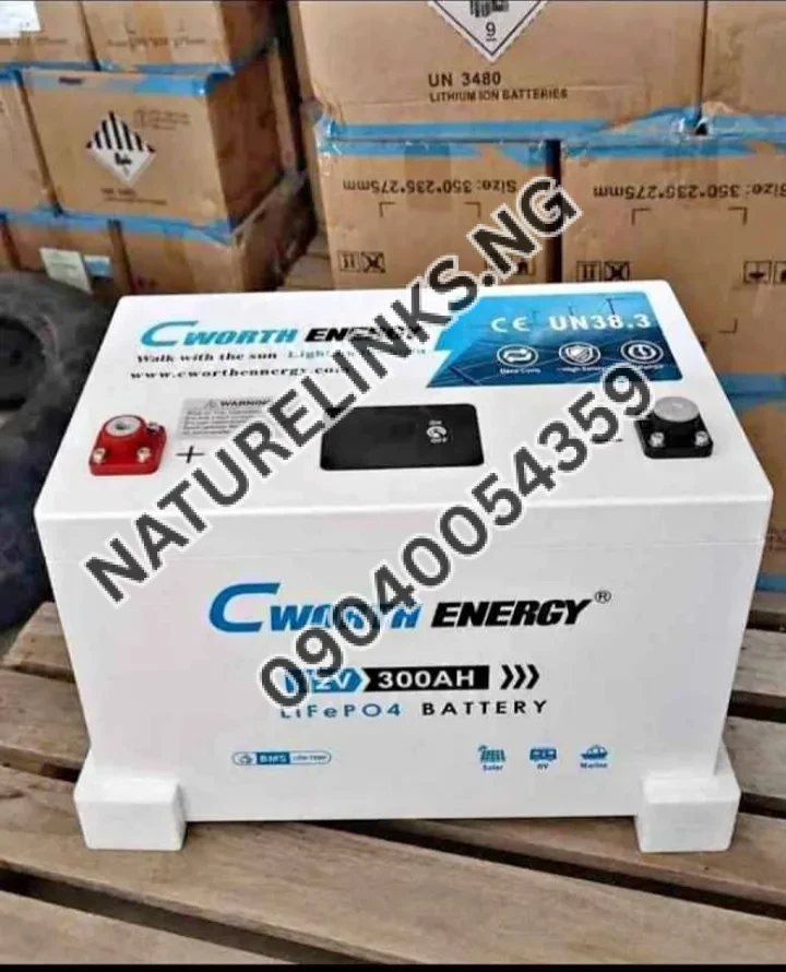 Cworth energy lithium ion battery 300ah 12v Price in Nigeria Cworth energy lithium ion battery 300ah 12v Price in Nigeria Nature Solar Global Limited