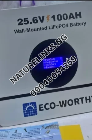 Eco-worthy 2.5kwh 25v Lithium battery Price in Nigeria Nature Solar Global Limited