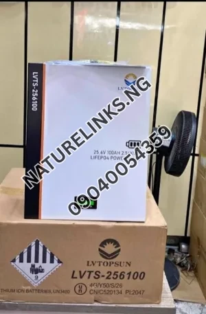 LVTOPSUN 2.5kwh 24v lithium ion battery Price in Nigeria Nature Solar Global Limited