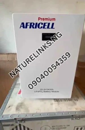 5KWH AFRICELL LITHIUM ION BATTERY Price in Nigeria Nature Solar Global Limited