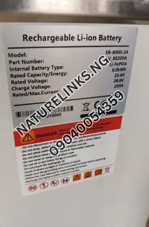 Luxsun 10kwh+51.2v+lithium+battery+ Price in Nigeria Nature Solar Global Limited
