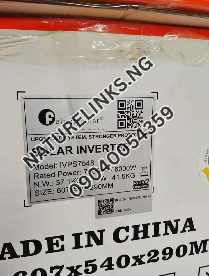 7.5kva 48v Felicity ivps inverter Price in Nigeria 2 7.5kva 48v Felicity ivps inverter Price in Nigeria Nature Solar Global Limited 2