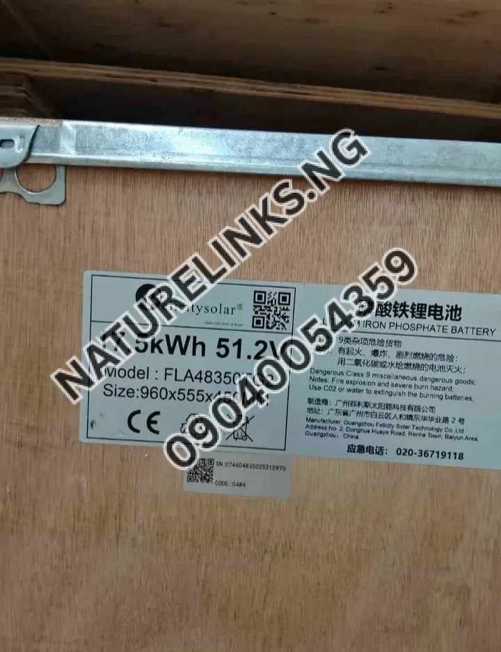 17.5kwh 48v Felicity flat ion lithium battery Price in Nigeria 2 17.5kwh 48v Felicity flat ion lithium battery Price in Nigeria Nature Solar Global Limited 2