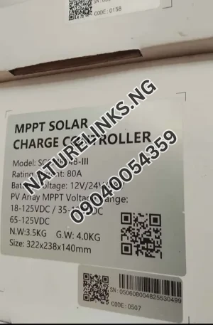 80ah Felicity charge controller Price in Nigeria Nature Solar Global Limited