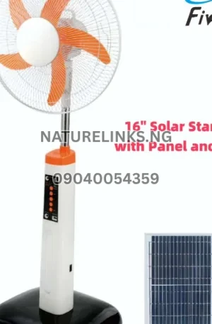 FiveStar Solar Rechargeable Fan Price in Nigeria Nature Solar Global Limited 🇳🇬