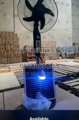 CharWeek Rechargeable Solar AC/DC Fan Price in Nigeria Nature Solar Global Limited 🇳🇬