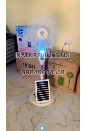 Leku Solar Rechargeable Standing Fan with Mp3 Bluetooth Price in Nigeria Nature Solar Global Limited 🇳🇬